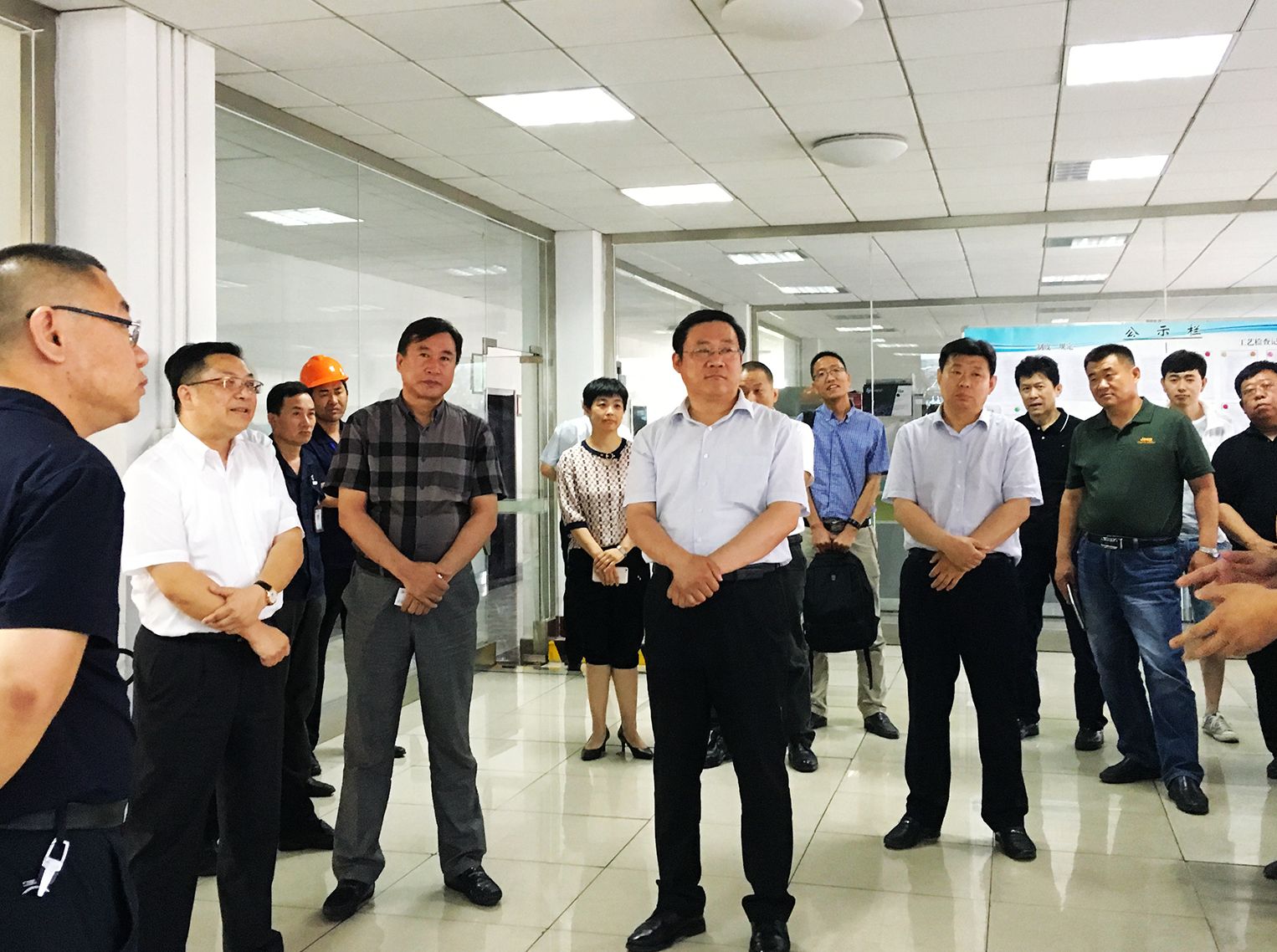 垦利区委副书记张和森一行莅临炭黑公司调研