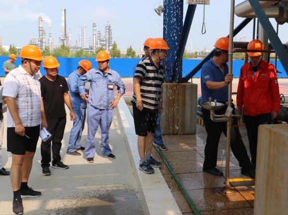 威特公司邀请区安监局领导及专家对职业病危害控制效果进行现场审查评价