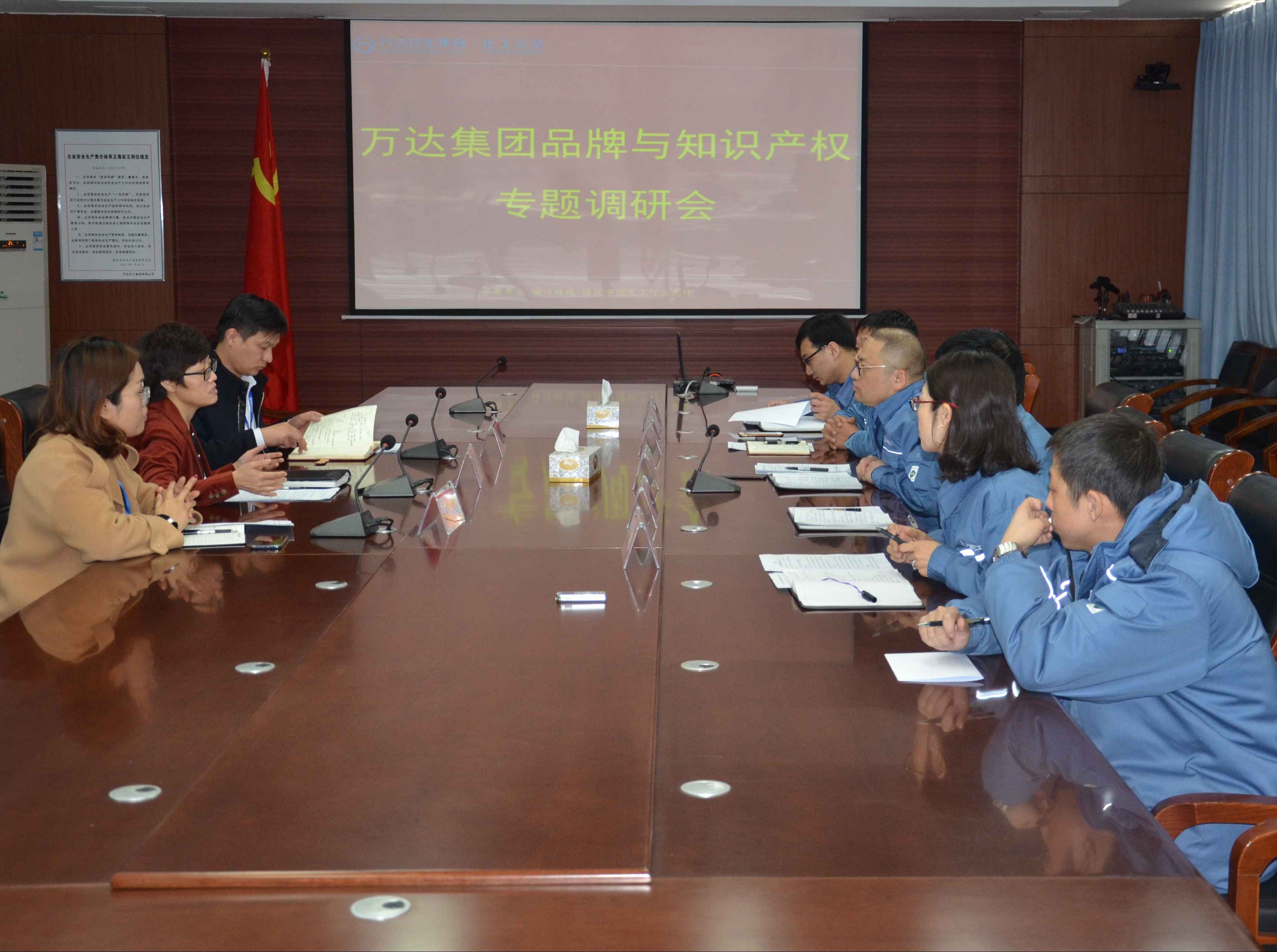 集团战略与科技管理部到化工公司调研品牌与知识产权工作
