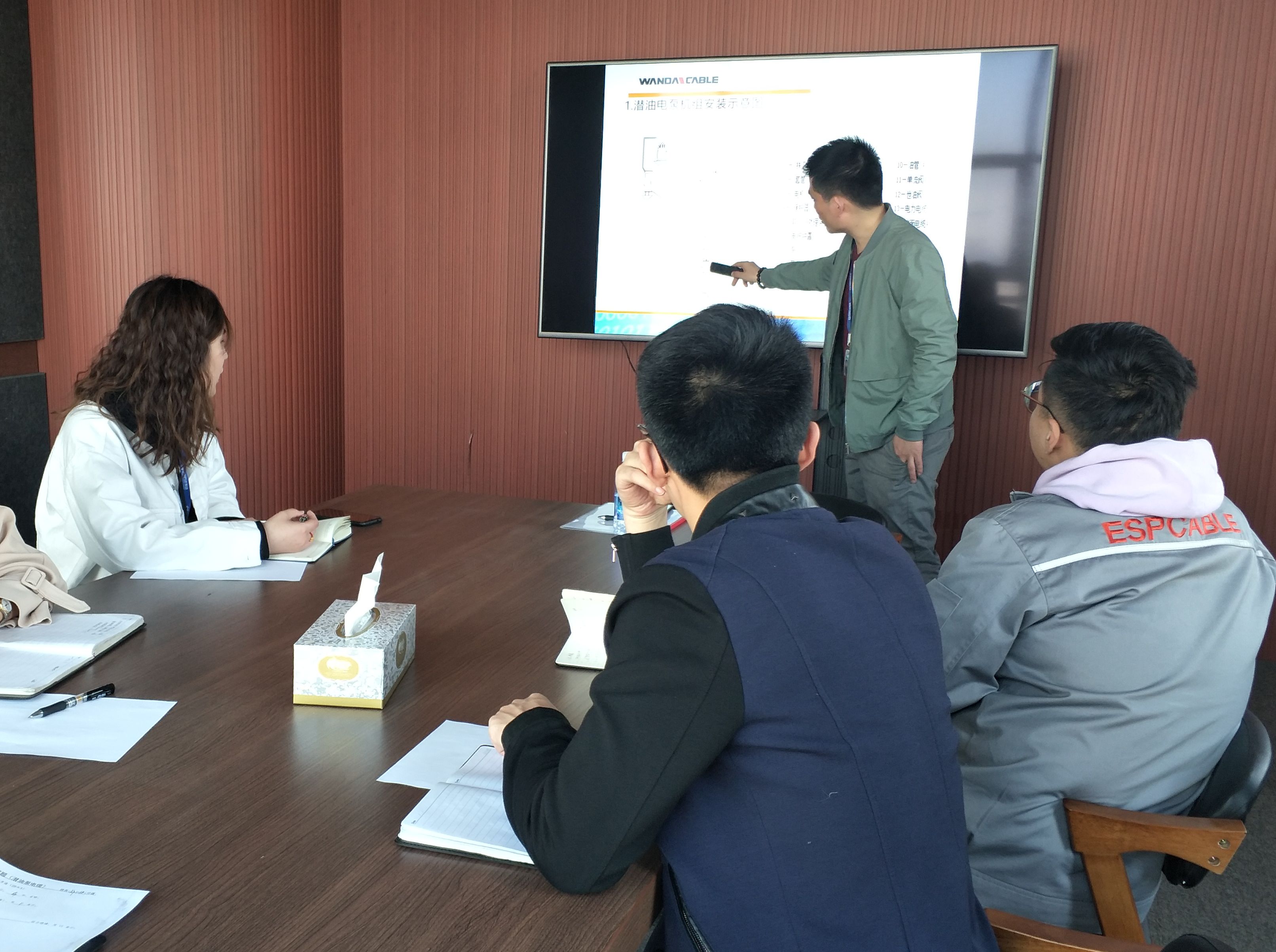 油矿电缆公司组织召开外贸销售人员培训活动