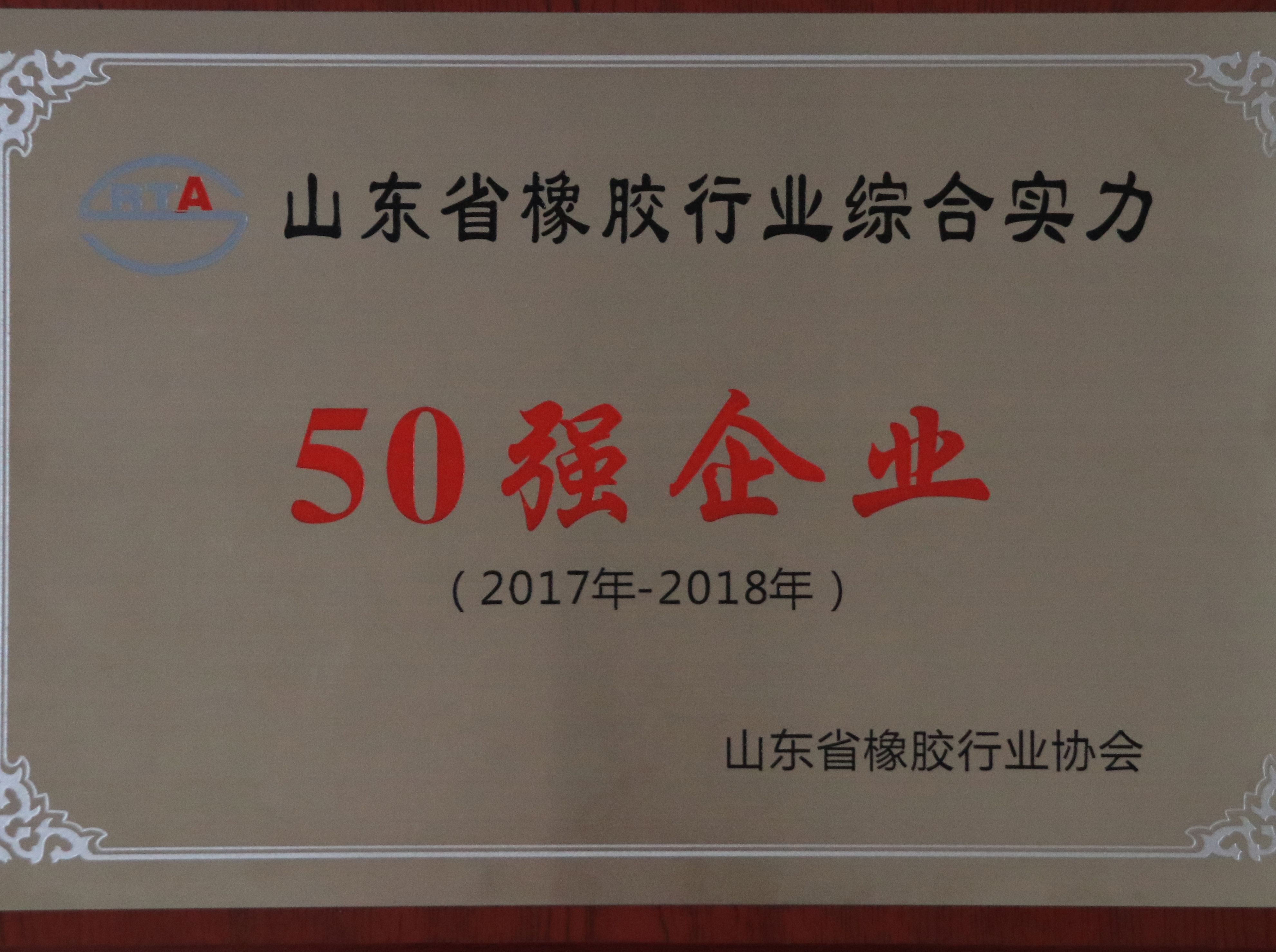 万达宝通轮胎再次荣获&ldquo;山东省橡胶行业综合实力50强企业&rdquo;殊荣