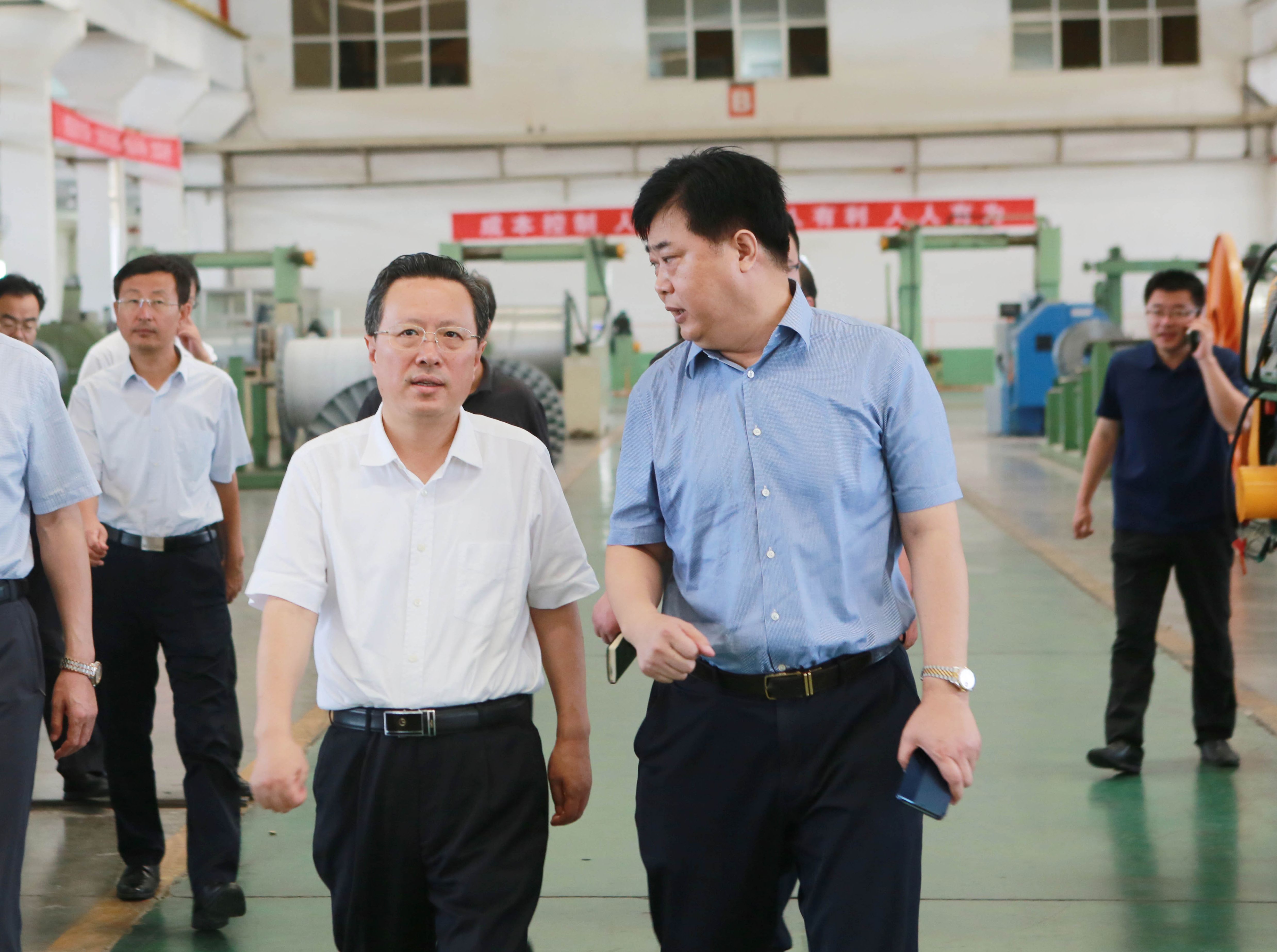 东营市委副书记、市长赵志远到万达集团视察指导灾后生产工作