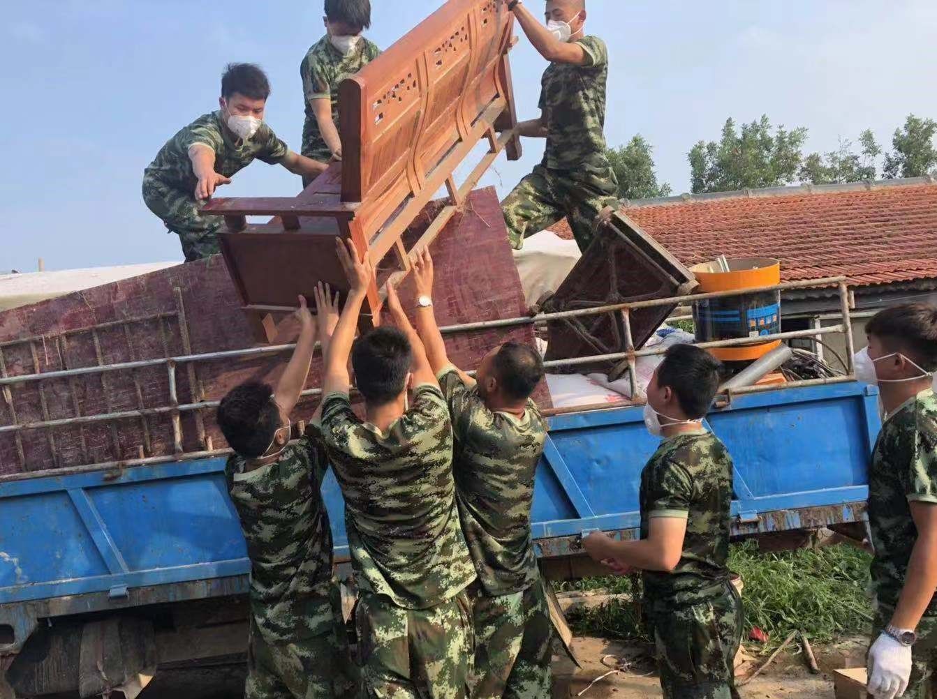 情系广饶受灾，石化消防战士再出征