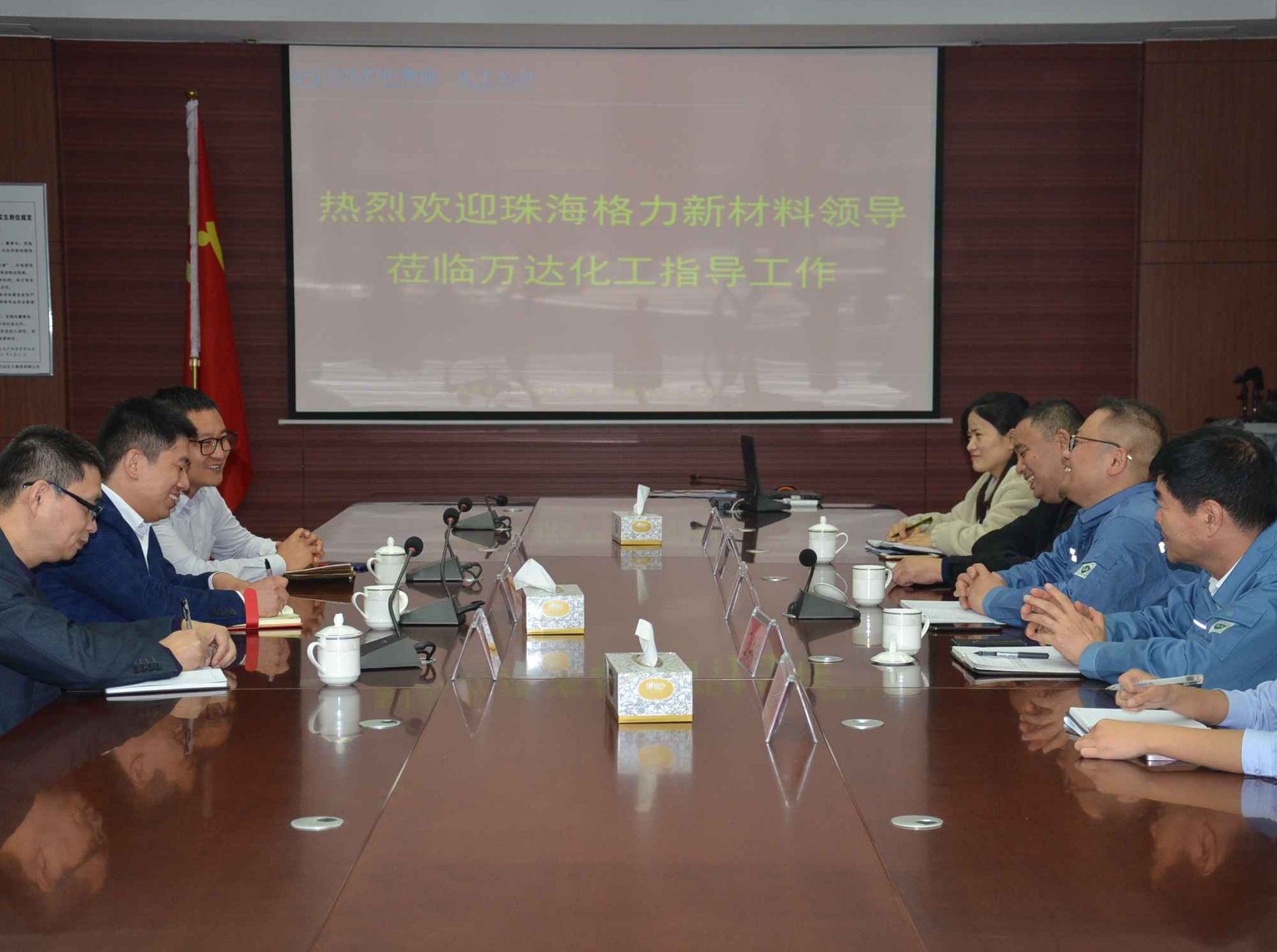 格力集团新材料公司莅临万达化工考察合作