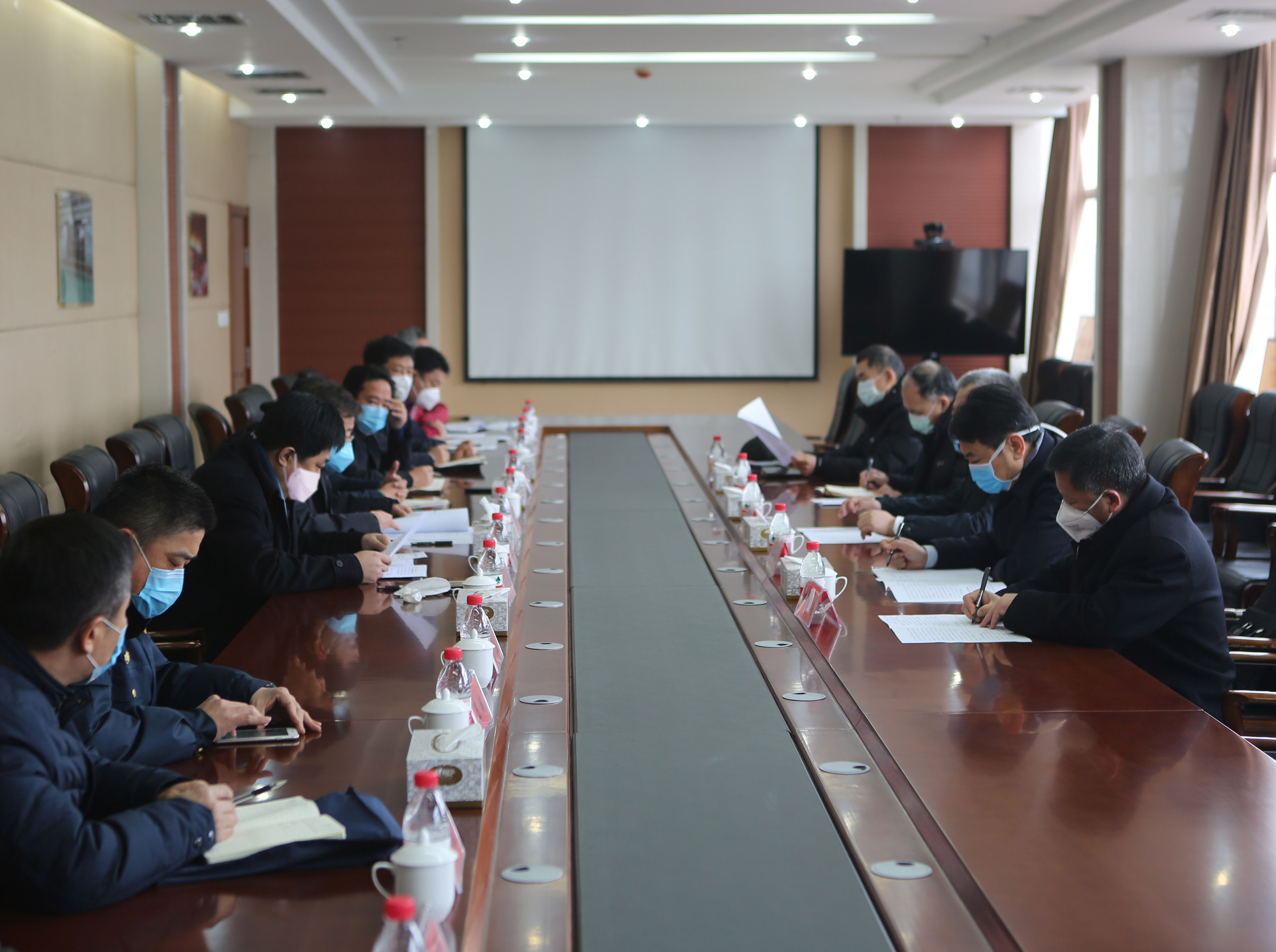 东营市副市长李俊峰到万达集团调研检查疫情防控及企业复工复产准备情况