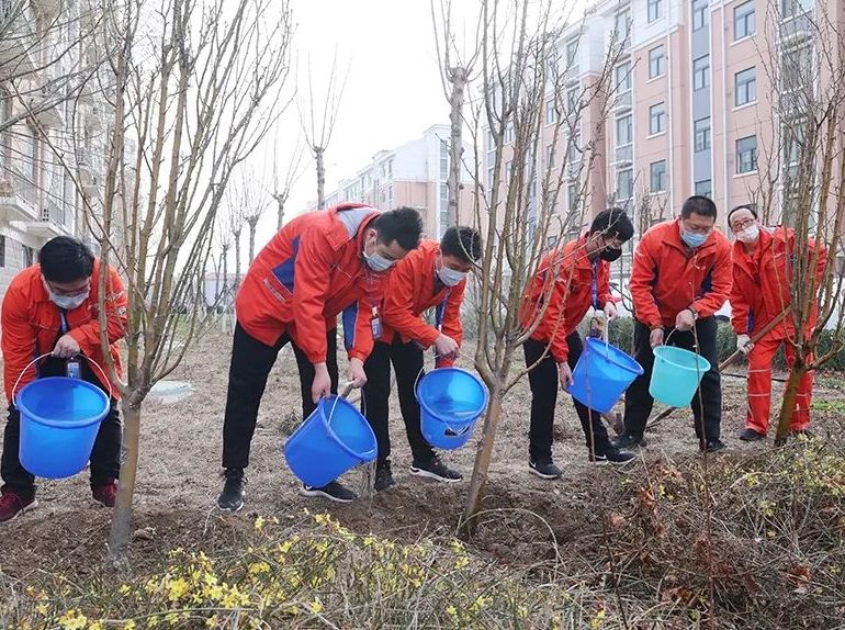 万达集团各单位开展植树活动