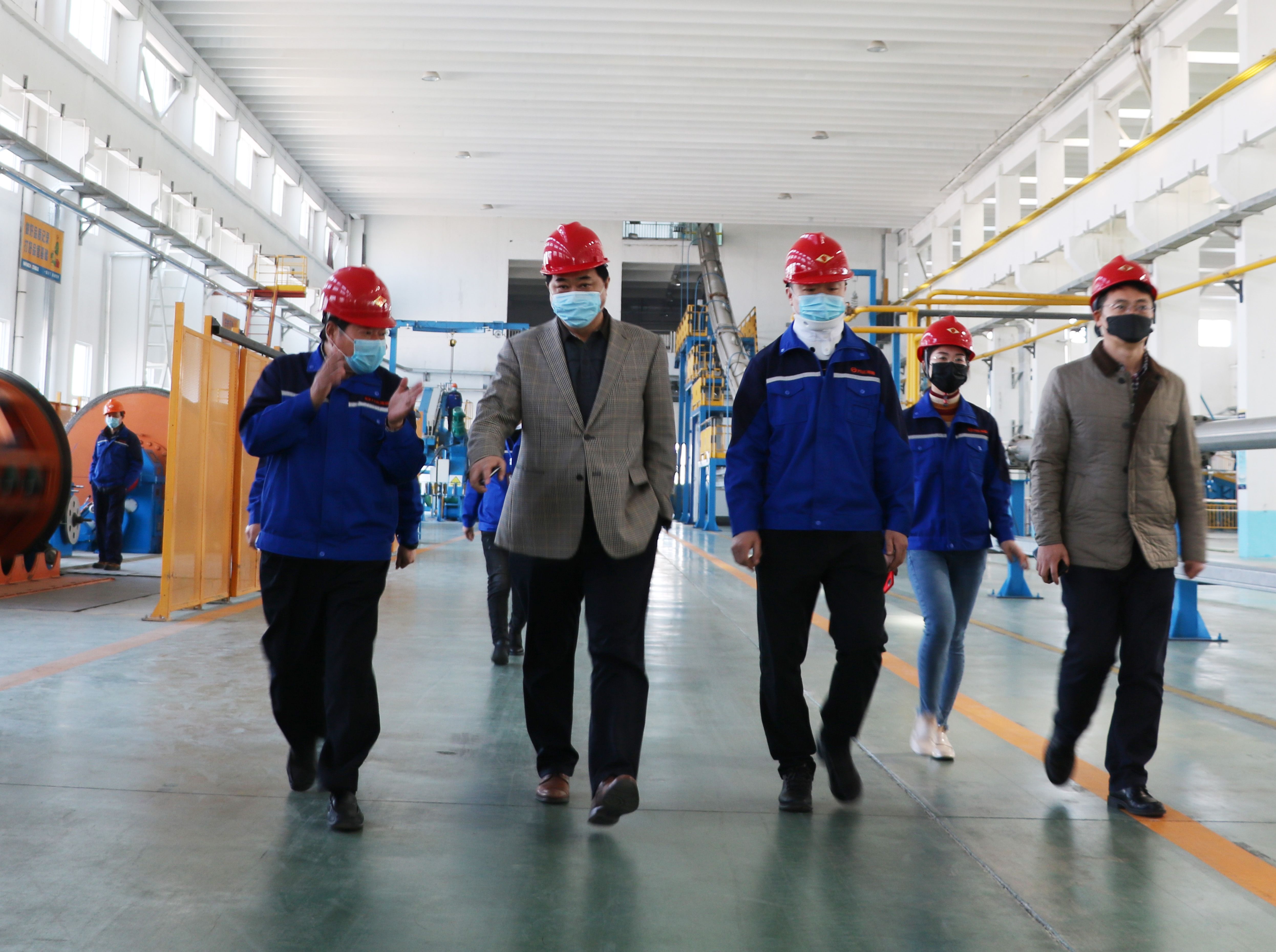 集团董事局主席尚吉永到万达海缆公司调研指导生产经营工作