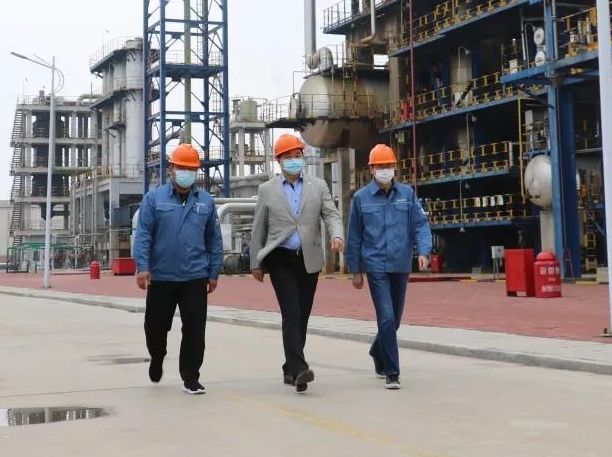 尚吉永主席到万达胜坨工业园区视察调研