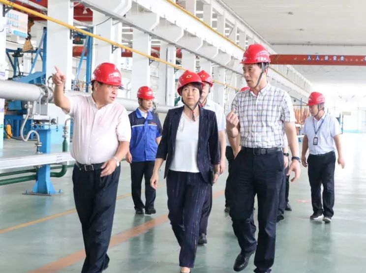 东营综合保税区党工委书记、管委会主任姜涛一行莅临万达海缆参观调研