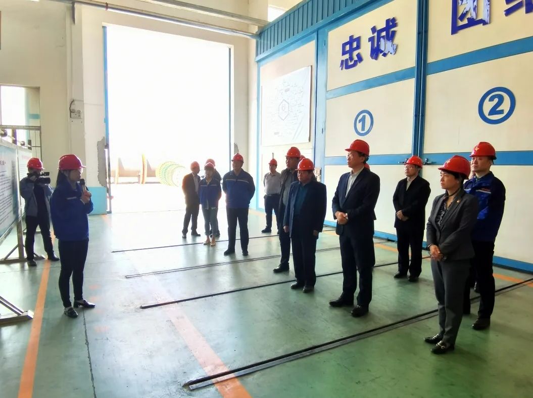 市纪委常务副书记、市监委副主任刘国亭一行莅临万达海缆调研考察