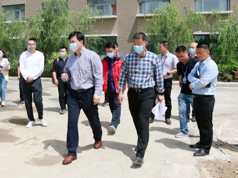 集团公司党委书记、董事局主席尚吉永到万达集团展馆项目视察指导