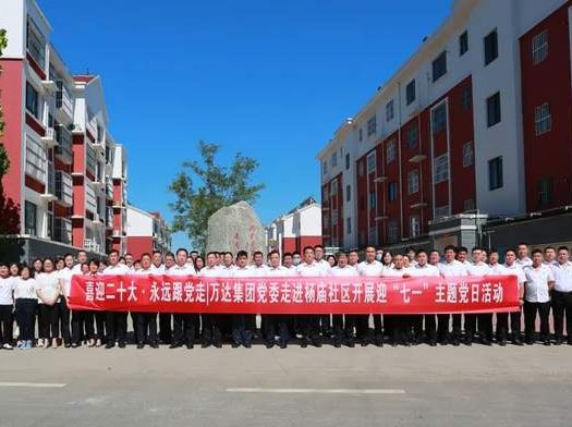 喜迎二十大 永远跟党走 | 万达集团党委走进杨庙社区开展迎&ldquo;七一&rdquo;主题党日活动