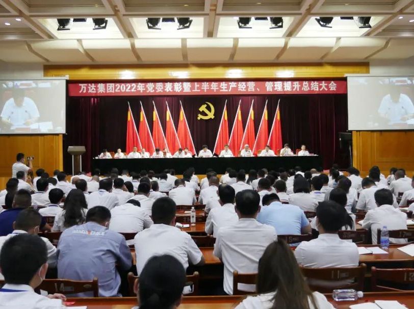 万达集团2022年党委表彰暨上半年生产经营、管理提升总结大会圆满成功